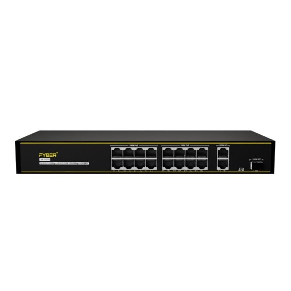 16(10/100)+2(10/100/1000) PoE Switch